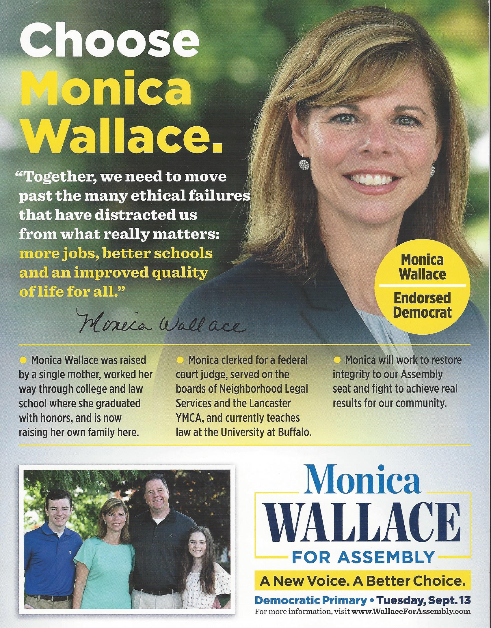 Yet Another Union Member ‘Making A Commitment To Making Things Better - For All’ - United University Professions’ Monica Wallace Campaigning To Win The 143rd Buffalo-Area NYS Assembly Primary Election